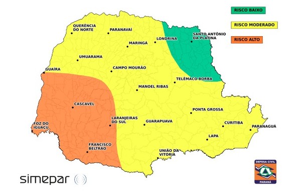 Mais de 100 municípios na área de riscos para tempestades 